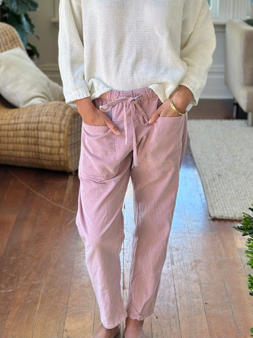 jessie pants-dusty pink corduroy Apparel  