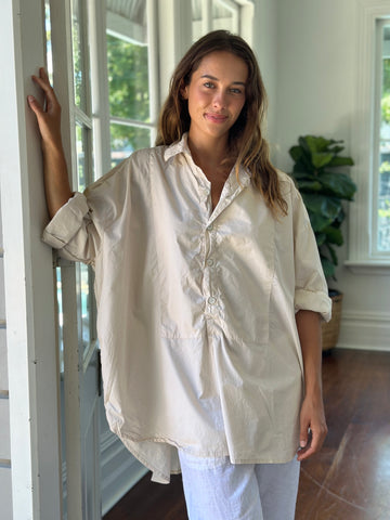 megan shirt - almond cotton Apparel  