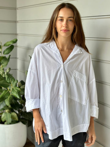 caitlyn shirt - white cotton Apparel  