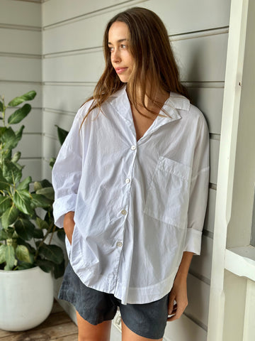 caitlyn shirt - white cotton Apparel  