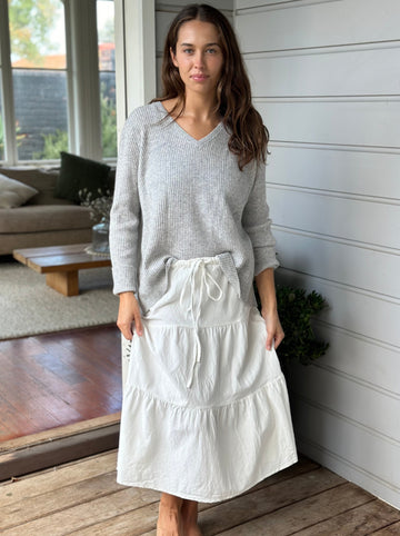 tilly skirt - warm white cord Apparel