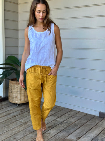 jessie pants - turmeric cotton Apparel