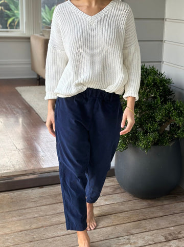 peta pants - navy cord Apparel  