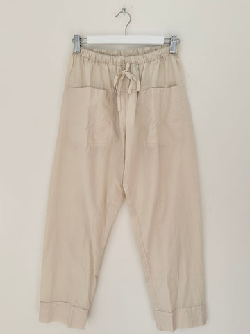 darcy pant - almond cotton Apparel