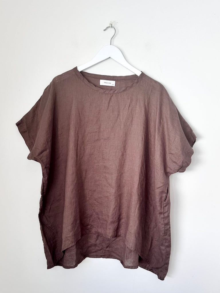 rachael top - soil linen Apparel