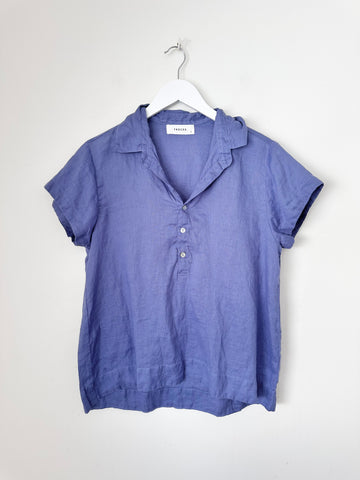 celia top - cornflower linen Apparel