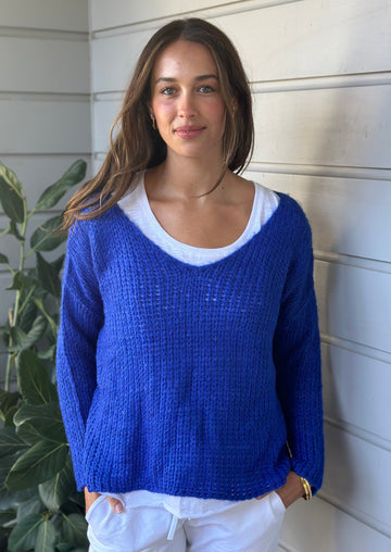 chloe knit - cobalt blue Apparel  