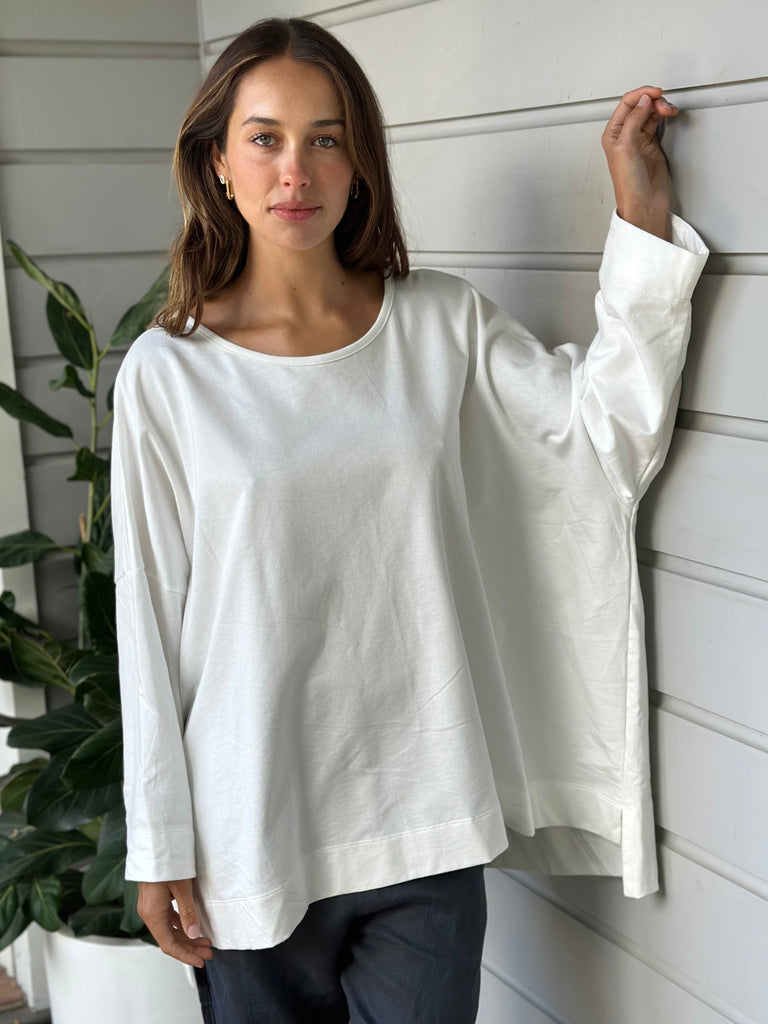 hunter top - white knit Apparel  