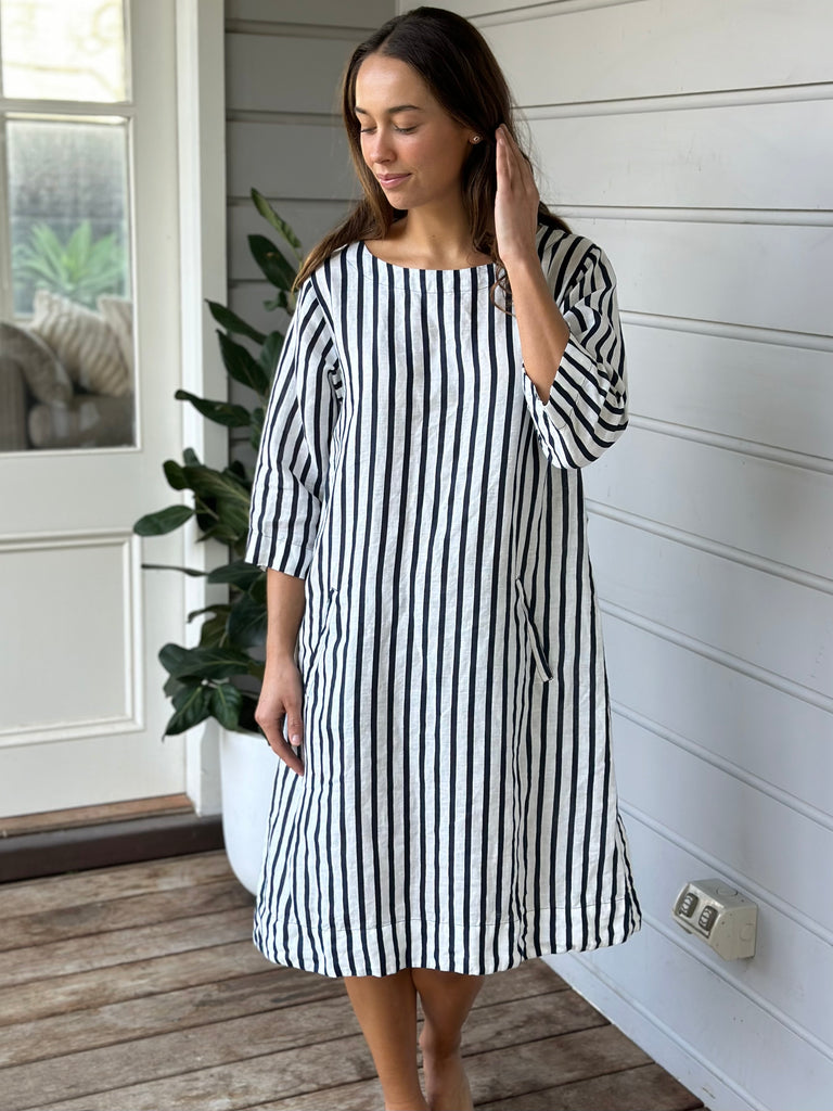 zara dress - navy stripe Apparel