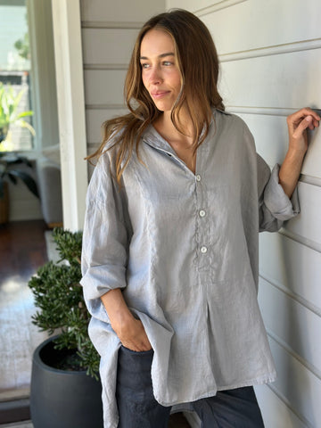 megan shirt-soft grey Apparel