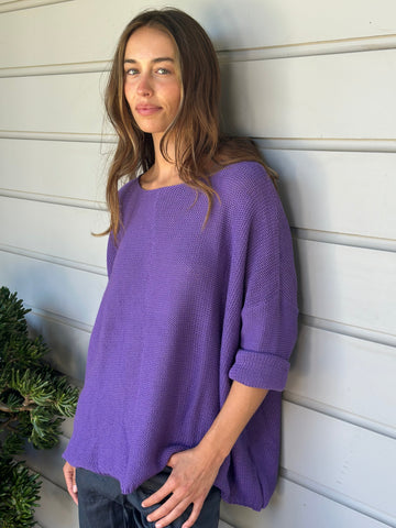 stella jersey - orchid cotton knit Apparel