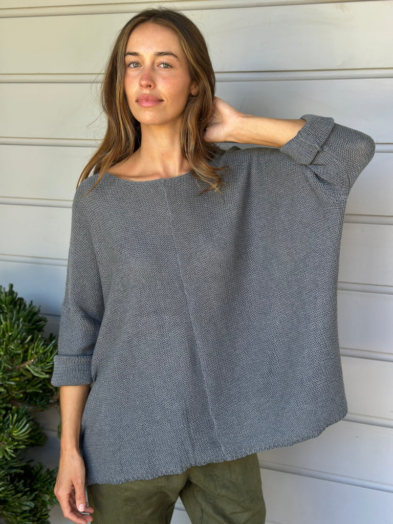 stella jersey-grey cotton knit Apparel