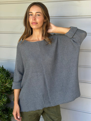 stella jersey-grey cotton knit Apparel