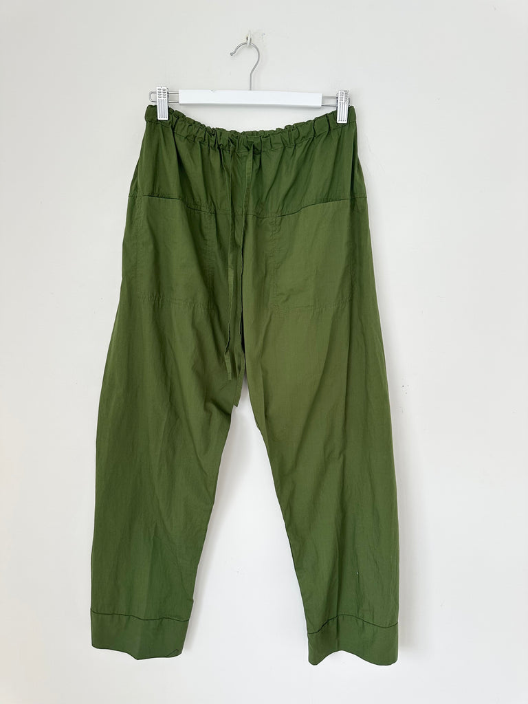 darcy pants - moss cotton Apparel