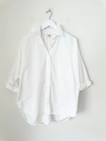 caitlyn shirt - white cotton Apparel