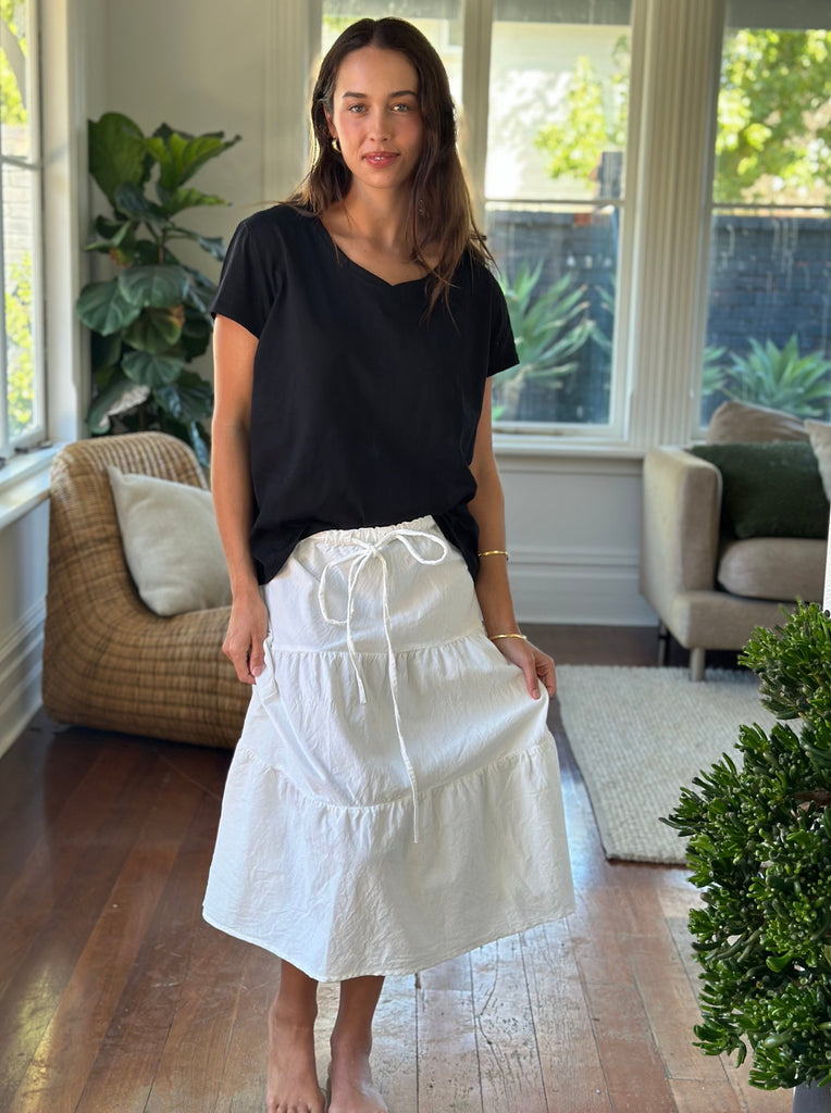 tilly skirt - warm white cord Apparel