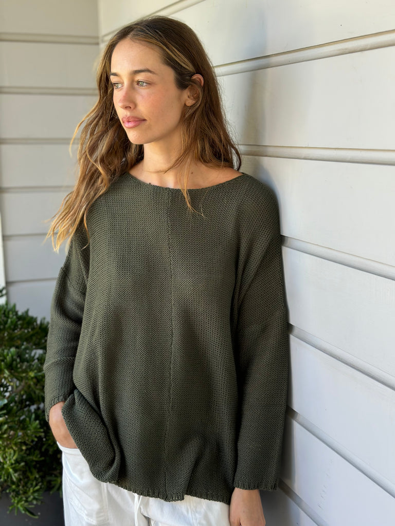 stella jersey - army cotton knit Apparel