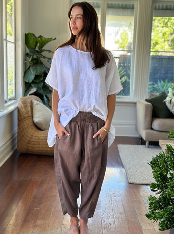 frankie pant - soil linen Apparel  