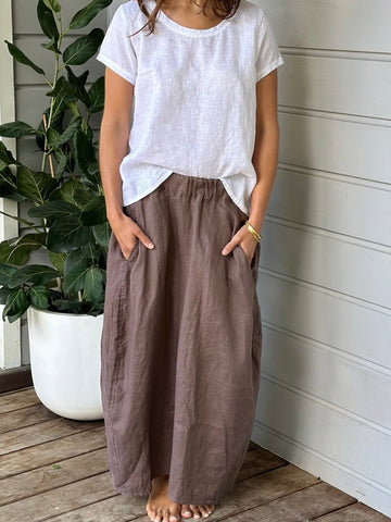 lana skirt - soil linen Apparel  