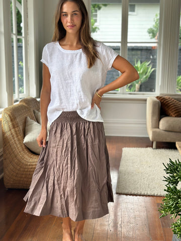 lola skirt - soil linen Apparel  