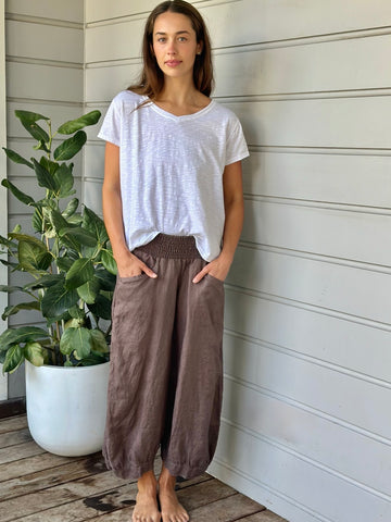 jackie pants - soil linen Apparel  