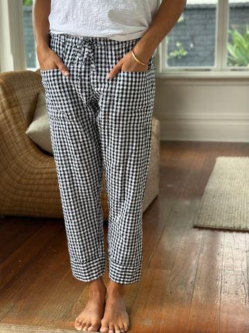 darcy pants -black gingham Apparel  