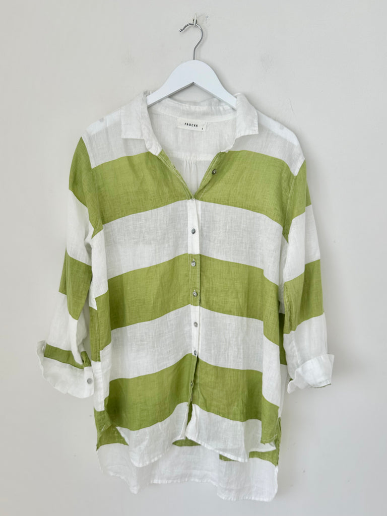 skyla shirt-big avocado stripe Apparel  