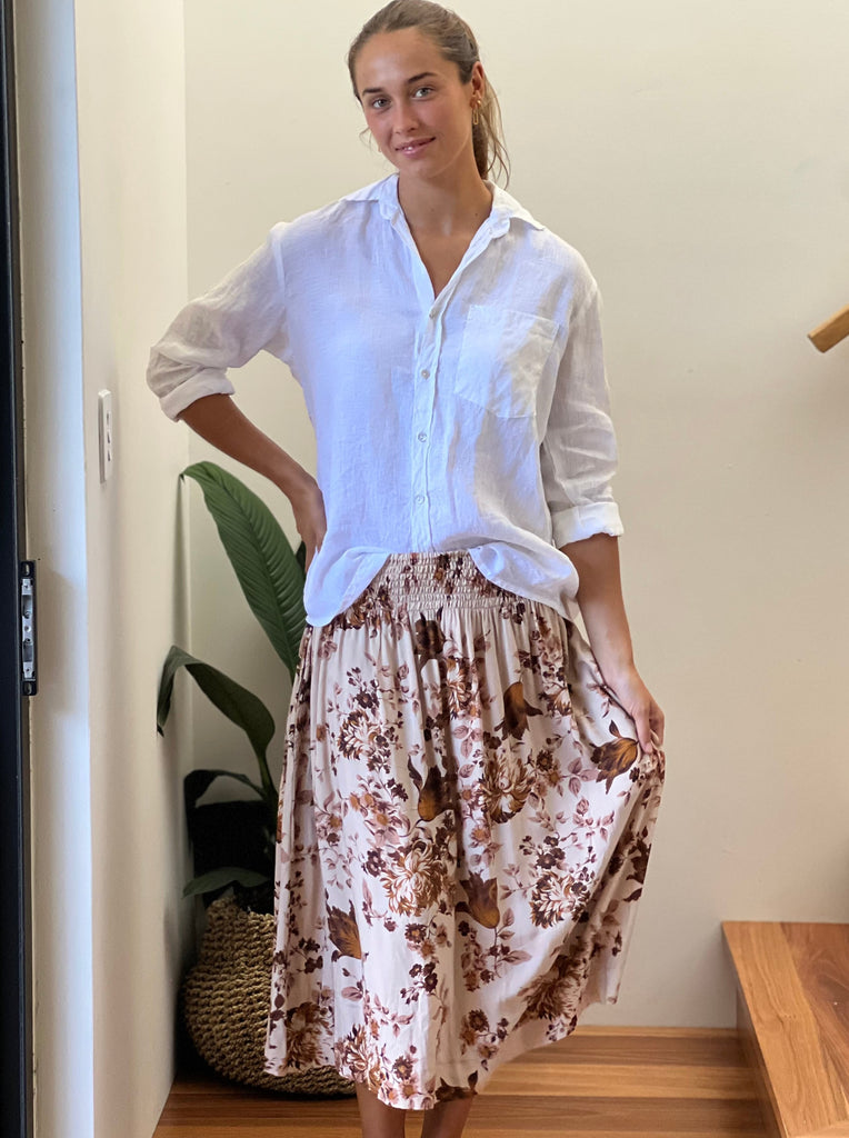 lola skirt - autumn floral Apparel  